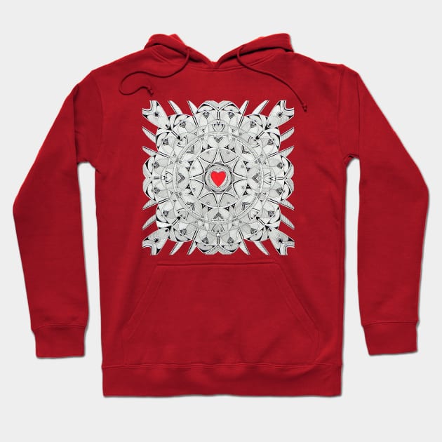 sacred Heart Hoodie by federicocortese